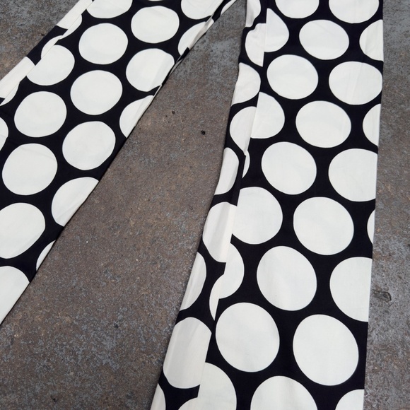 Zara Studio Limited Edition B&W Polka Dot Wide Leg Pants XS - Picture 4 of 4
